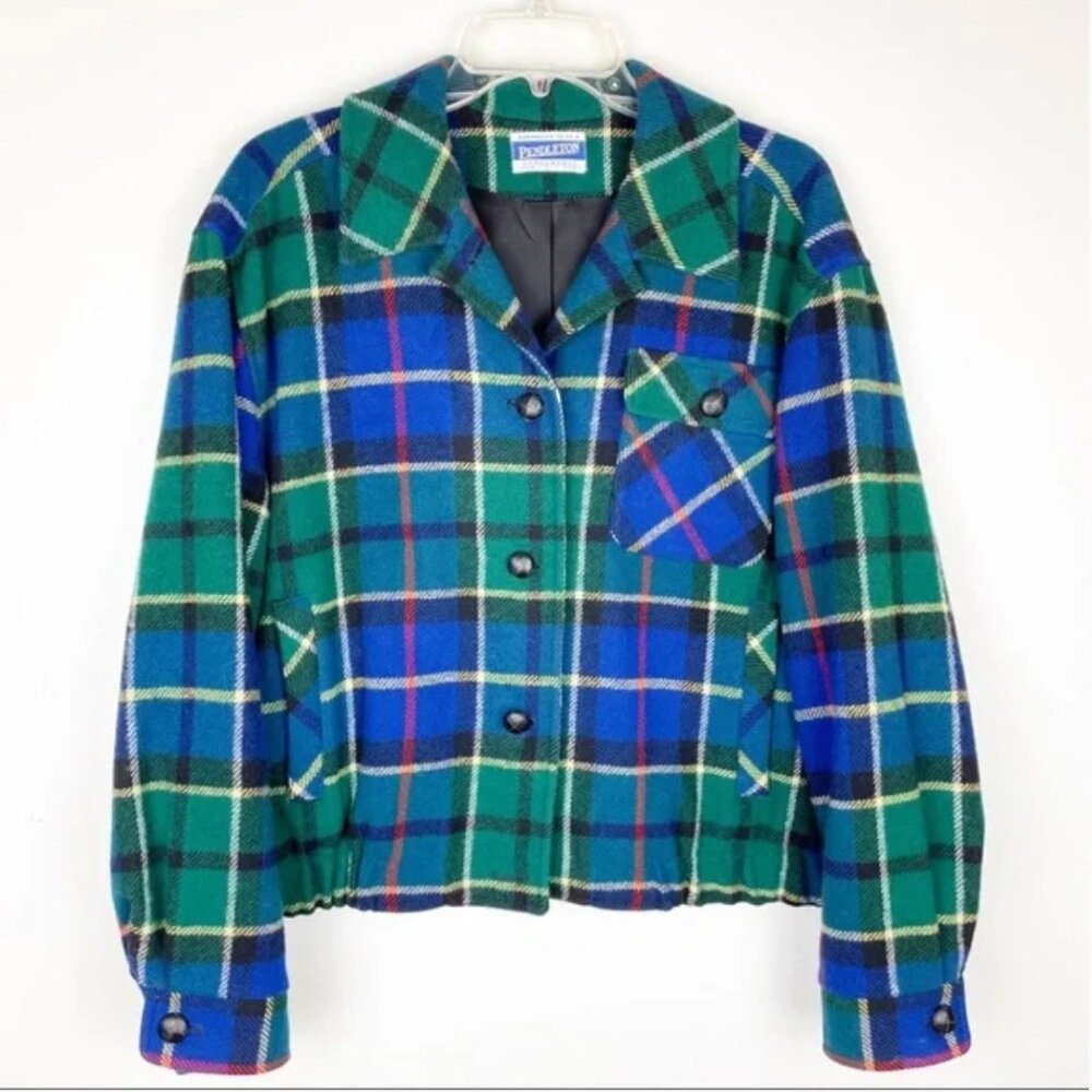 Vintage Pendleton Knockabout Jacket Lined Plaid Virgin Wool